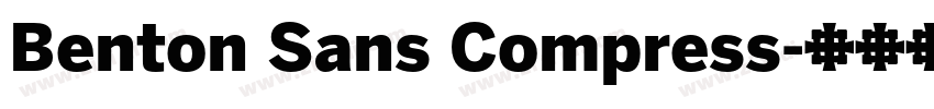 Benton Sans Compress字体转换
